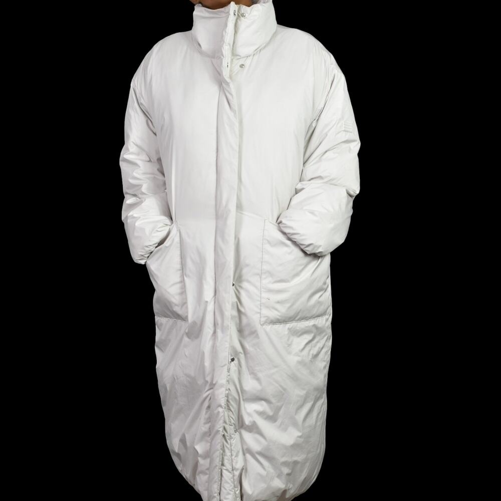 Frame Duvet Puffer Coat White Oversize Eggshell Packable Long Straps Bag Medium